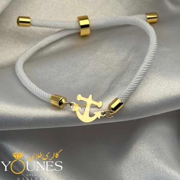 دستبند لنگر کشتی طلا لیزری